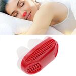 Purificatore d'aria anti russare in silicone ABS 2 in 1 (rosso)
