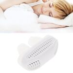 Purificatore d'aria anti russare in silicone ABS 2 in 1 (bianco)