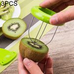 3 pezzi portatili e speciali ABS + peeler kiwi in acciaio inox, consegna colore casuale