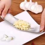 Pressatore per aglio con struttura spazzolata in acciaio inossidabile 304 manuale per utensili da cucina SSGP