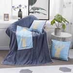 Modello di cervo Coperta multifunzionale in peluche Cuscino quadrato Trapunta Cuscino per auto da ufficio, Dimensioni: L.