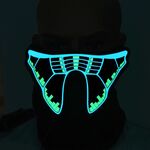 FG-MA-013 Maschera di Halloween Maschera di controllo vocale LED Cold Light Terror Cosplay