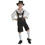 Costume di Halloween Costume da birra per bambini Oktoberfest Suits Cosplay stile inglese, Taglia: XL, Giro vita: 80 cm, Lunghezza del vestito: 62 cm, Pantaloni lunghi: 49 cm, Altezza consigliata: 145-160 cm