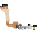 Cavo flessibile per caricabatterie con connettore di coda originale per iPhone 4 (bianco)