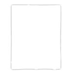 Cornice LCD per il nuovo iPad (iPad 3) / iPad 4 (bianco)