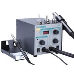 2 in 1 QUICK 706 W + 220 V 50 W Display digitale Pistola ad aria calda Temperatura costante antistatica Stazione dissaldante per saldatore senza piombo, spina AU