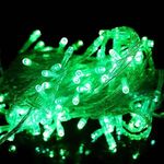 50m LED String Lights Christmas Capodanno decorazione della ghirlanda per la stanza in strada Casa Giardino da giardino Uso all'aperto Decorazioni fai da te, plug cn, wattaggio: 50m 400leds (verde)