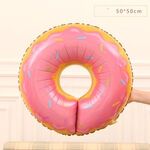 4 pezzi Donut Candy Gelato Shaped Foil Balloons Balloons Buon Compleanno Decorazioni Big Helium gonfiabile (dentello rosa)