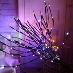 LED Willow Branch Lamp Luci floreali Casa per le vacanze Festa di Natale Decorazione del giardino Batteria a batteria Regali di compleanno di Natale (Multicolore)