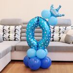 Numero Foil Balloon Happy Birthday Decoration