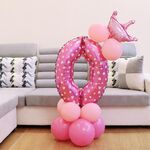 Numero Foil Balloon Happy Birthday Decoration