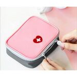 Simpatico cuore mini borsa per medicinali pronto soccorso kit di emergenza organizzatore borsa per pillole per uso domestico all'aperto, dimensioni: 13x10x4cm (rosa)