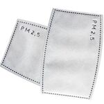 50 PCS Filtro a carbone attivo a 5 strati PM2.5 Maschera anti-foschia per la bocca Filtro sostituibile per adulti