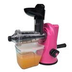 Spremiagrumi manuale multifunzione per uso domestico Apple Orange Wheatgrass Spremiagrumi portatile fai-da-te (rosa)