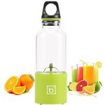 Mini portatile elettrico spremiagrumi USB ricaricabile spremiagrumi estrattore di succo di frutta (verde)