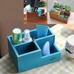 Vaso da fiori in legno quadrato retrò Scatola di legno Scatola di immagazzinaggio legnosa Scatola di legno multifunzionale, consegna colore casuale