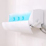 Aria Condizionata Deflettore Vento Sudario Camera da letto Parabrezza Universale Anti-Dritto Aria Condizionata a Parete per Bambini (Bianco)