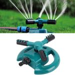 Ugello rotante automatico da giardino Irrigatore automatico rotante da 360 gradi Ugello per irrigazione da giardino Ugello per irrigazione con connettore per tubo dell'acqua da 1/2 pollice