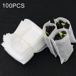 100 pz/pacco Vasi per vivai Borse per la coltivazione delle piantine Borse per vivai in tessuto non tessuto ambientale