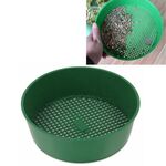 Setaccio a rete in plastica Setaccio per terreno PE Plastica a rete Bicchieri di attrezzi da giardinaggio Forniture da giardinaggio, diametro del setaccio: 3 x 3,5 mm