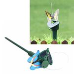 Solar Powered Elettrico Rotante Farfalla Colibrì Decorativo Fly Simulazione Farfalla Pet Divertente Giocattolo Giardinaggio Pastorale Decorazione Giocattoli