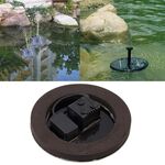Fontana da giardino con pompa ad acqua ad energia solare Pannello galleggiante Kit per laghetto per irrigazione per cascate Fontana per decorazione da piscina per parco, diametro: 16 cm