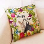 Cuscino per auto con motivo Happy Easter, cuscino per divano, dimensioni: 45 x 45 cm