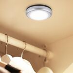 Sensore di movimento del corpo umano PIR + luce notturna a LED a luce bianca per controllo della luce, Mini lampada a 6 LED per armadio / armadio / scale / camera da letto, distanza del sensore: 5 m, CC 5 V.