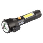 Torcia LED ricaricabile impermeabile IPX4 da 10W 450 lumen con martello di sicurezza e 3 modalità