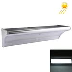 Luce solare con sensore di movimento radar a microonde impermeabile IP65 a luce bianca 8W, 60 LED SMD 2835 1100 LM Lampada a risparmio energetico per esterni con pannello solare 5V 4,2W