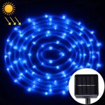 Luce di corda dell'intelaiatura di 5m, Pannello solare resistente all'acqua 50 LED (luce blu)