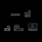 10 PCS 5 in 1 per iPhone 5S Filtro caricatore connettore coda originale