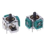 Leva di comando joystick versione OEM (albero spesso) 3D verde per XBOX / PS2
