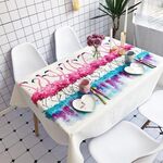 Tovaglia in cotone e lino impermeabile antiscottatura con motivo balletto, dimensioni: 140 x 140 cm
