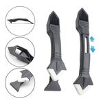 2 PCS Sigillante siliconico Finitura Pulizia Mastice per pareti in vetro Strumento multifunzionale per calafataggio Coner in marmo