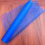 3 pezzi rotolo di tulle tessuto di cristallo organza rotolo di tulle decorazione bobina per matrimonio festa di compleanno, dimensioni: 4,5 mx 48 cm (blu reale)