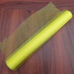 3 pezzi rotolo di tulle tessuto di cristallo organza rotolo di tulle decorazione bobina per matrimonio festa di compleanno, dimensioni: 4,5 mx 48 cm (giallo)