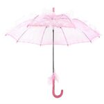 Feste di matrimonio Ombrello da sposa in pizzo di cotone Ombrello da ballo per fotografia (rosa)
