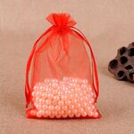 Sacchetti regalo da 100 pezzi Sacchetti in organza per gioielli Sacchetti estraibili per feste di compleanno per matrimoni, dimensioni sacchetto regalo: 7 x 9 cm
