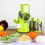 Affettatrice manuale multifunzionale per frutta e verdura Taglierina per carote, patate, lama in acciaio inossidabile, tritatutto per insalata, consegna a colori casuale