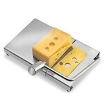 Affettatrice per formaggio in acciaio inossidabile, tagliere per burro, utensili da cucina (argento)