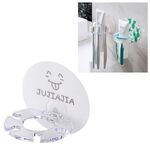 Portaspazzolino in plastica Dispenser di spazzolino per dentifricio (BIANCO)