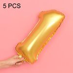 5 PCS 16 pollici Number Foil Balloons Busy Birthday Party Balloons da sposa