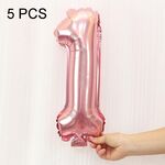 5 PCS 16 pollici Number Foil Balloons Busy Birthday Party Balloons da sposa