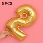 5 PCS 16 pollici Number Foil Balloons Busy Birthday Party Balloons da sposa