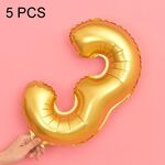 5 PCS 16 pollici Number Foil Balloons Busy Birthday Party Balloons da sposa