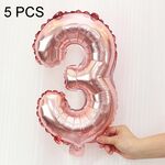 5 PCS 16 pollici Number Foil Balloons Busy Birthday Party Balloons da sposa