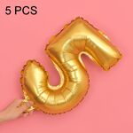 5 PCS 16 pollici Number Foil Balloons Busy Birthday Party Balloons da sposa