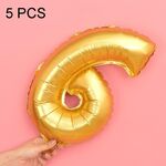 5 PCS 16 pollici Number Foil Balloons Busy Birthday Party Balloons da sposa