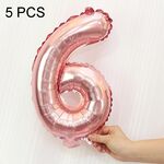 5 PCS 16 pollici Number Foil Balloons Busy Birthday Party Balloons da sposa